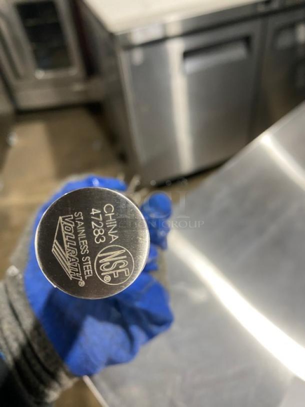 Vollrath Jacob's Pride 16" French Whip, stainless steel, model 47283, new condition, NSF certified label visible.