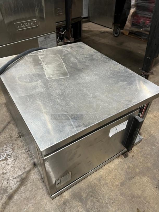 Market Forge Premier Series PS3E stainless steel countertop convection steamer, electric powered, used condition.