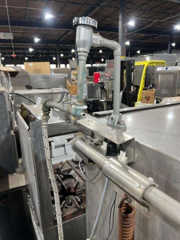 Hobart AM15 commercial dishwasher, stainless steel, high-temp, 208-240V, 3 phase, model SN: 23-1078-818, on legs.