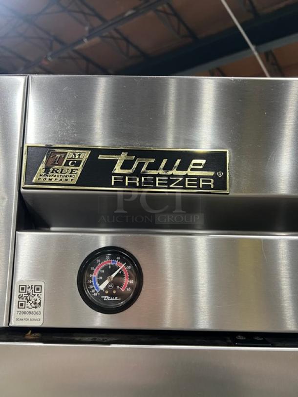 True T-23F Commercial Stainless Steel Single Door Freezer, Energy Star Certified, with Poly Coated Wire Rack, Model: T-23F.