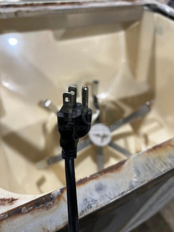 Cornelius ED200 8-flavor beverage/ice dispenser, stainless steel, electric, 115V, with drip tray and self-serve controls.