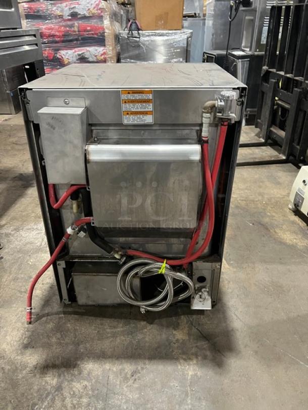 Hobart Advansys LXe Series commercial dishwasher, stainless steel, high-temperature, Model LXER, includes peg rack, 120/208-240V, 1 Phase.