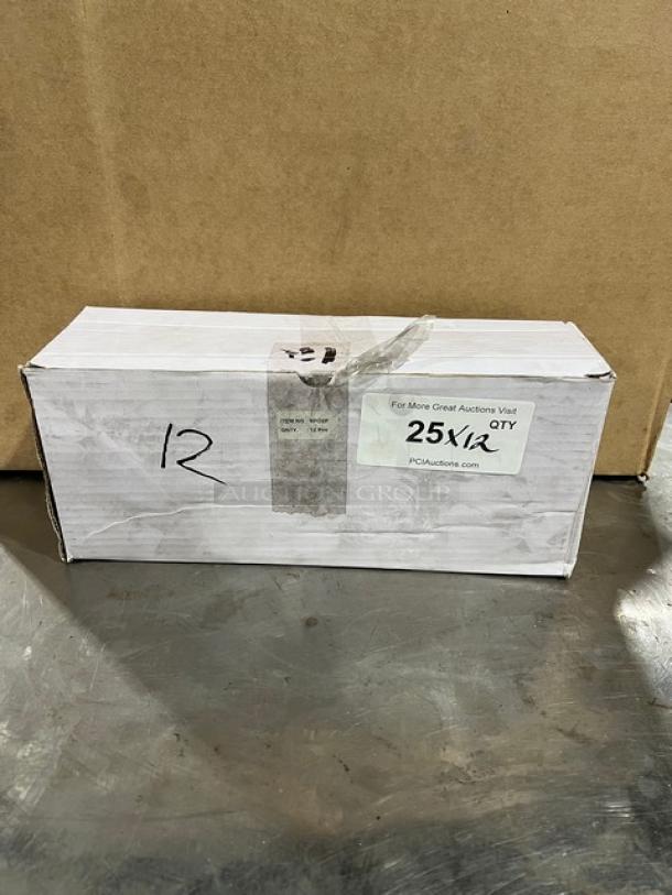 Crestware SPO2P Portion Control Spoon, 2 Oz., stainless steel, perforated, orange grip handle, new in box.