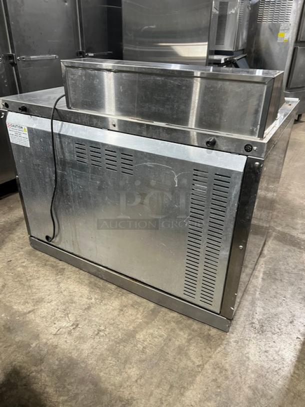 Continental SW48N8 refrigerated salad/sandwich prep table, stainless steel, 2-door, Bain Marie style, 48", 115V, used condition.