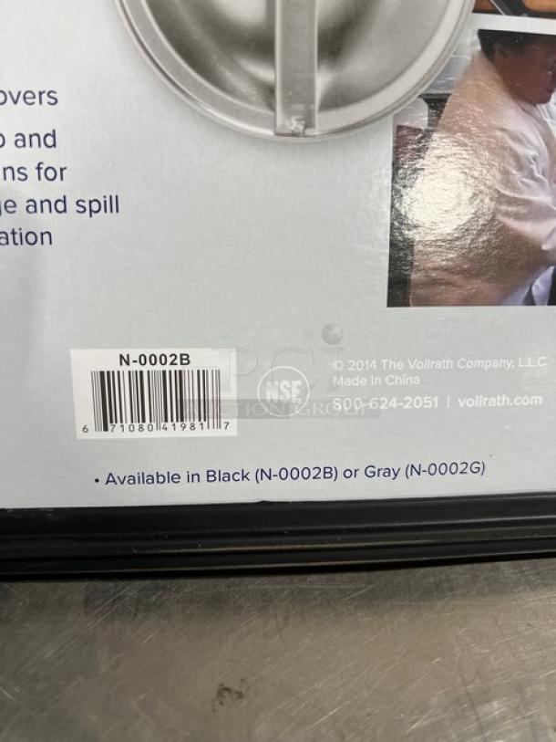 Vollrath Commercial Black Silicone Pan Bands, Model N-0002B, new condition, available in black or gray.