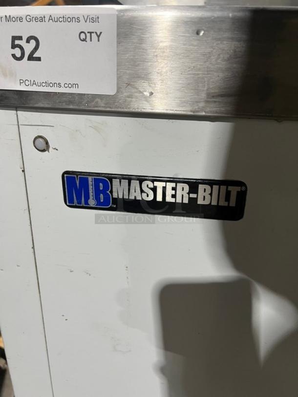 Master-Bilt FLR60 commercial ice cream topping unit with refrigerated base, 115V, 1 phase, on casters, Model FLR-60.