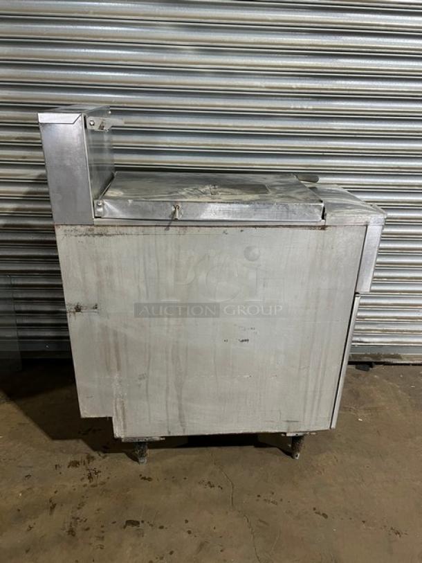 Pitco SRTE pasta cooker/rethermalizer, stainless steel, 16.5 gal capacity, digital control, backsplash, 208V, 1 phase, on legs.