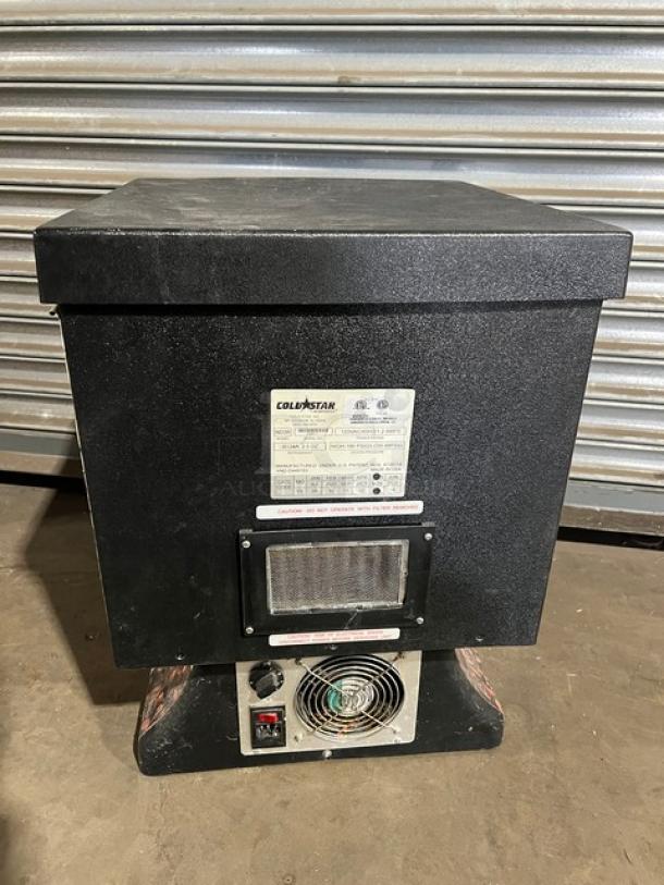 Cold Star ND3R commercial black electric refrigerated 3-flavor milk/cream dispenser. Model ND3R, SN: 304517, 120V.