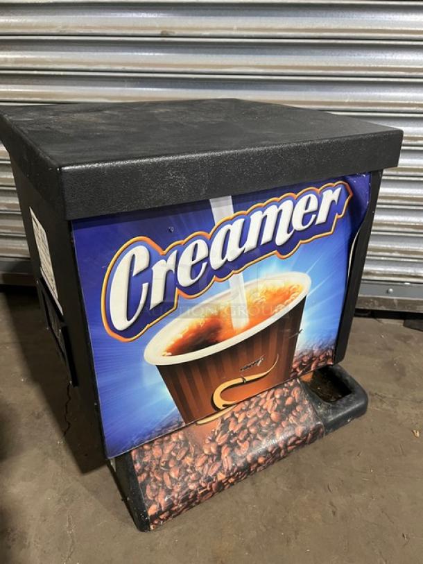 Cold Star ND3R countertop refrigerated 3-flavor milk/cream dispenser, black, electric, 120V, commercial use, good condition.