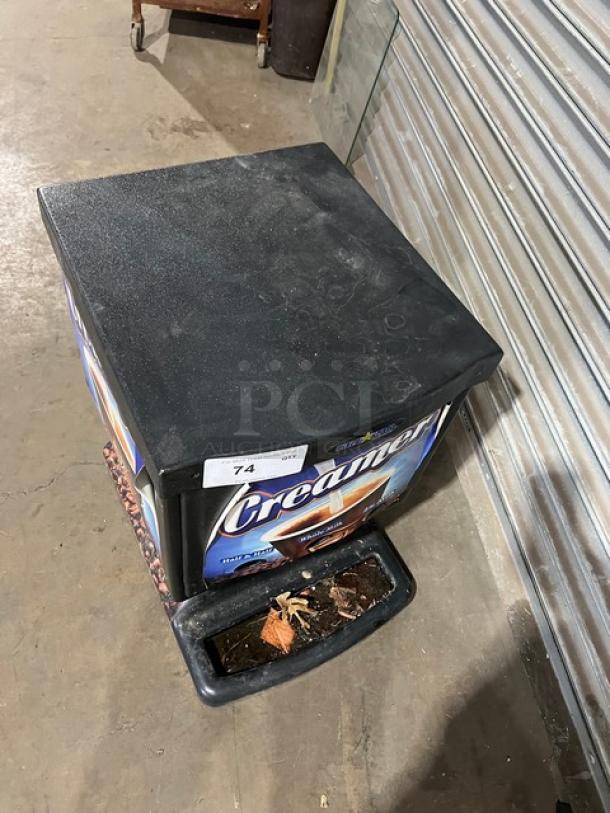 Cold Star ND3R 3-flavor milk/cream dispenser, black, electric, countertop model, 120V, signs of use, SN: 304517.