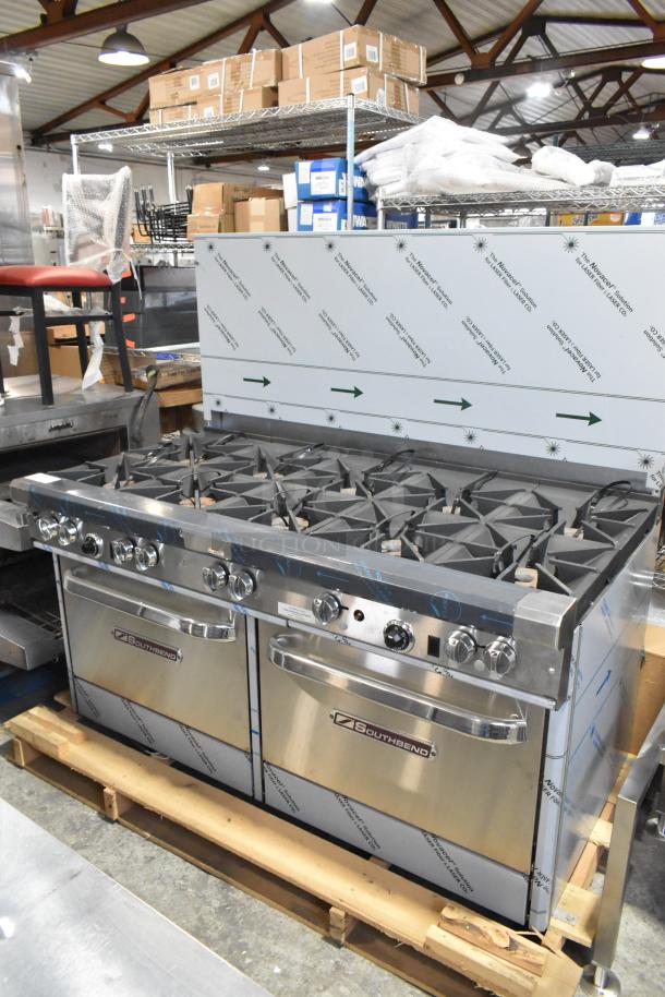 BRAND NEW 2021 Southbend 4601DD 10 Burner Range, Stainless Steel, 2 Ovens, Natural Gas, Back Splash.