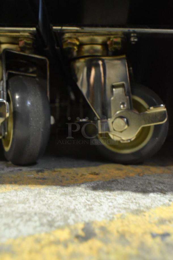 BRAND NEW 2025 Alto Shaam 1200-TH oven with commercial casters; stainless steel, full height, Halo Heat technology.