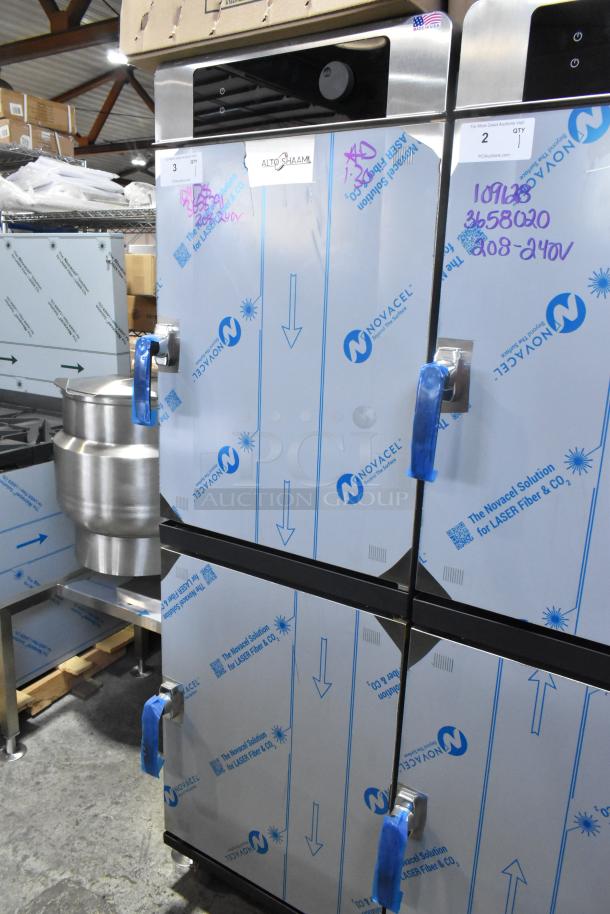 Brand new Alto Shaam 1200-TH stainless steel cook and hold oven, full height, on casters, 208-240V, 1 phase.