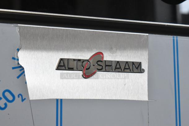 Brand new Alto Shaam 1200-TH stainless steel commercial oven, featuring Halo Heat® technology and commercial casters.