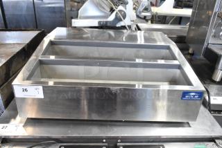 Arctic Air ACP8SQ stainless steel commercial refrigerated rail, 115 volts, countertop model, in good condition.