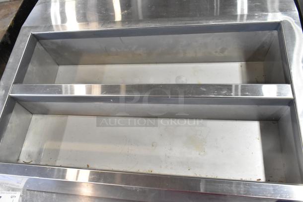 Arctic Air ACP8SQ stainless steel refrigerated rail; commercial countertop unit; 115 volts; lightly used.