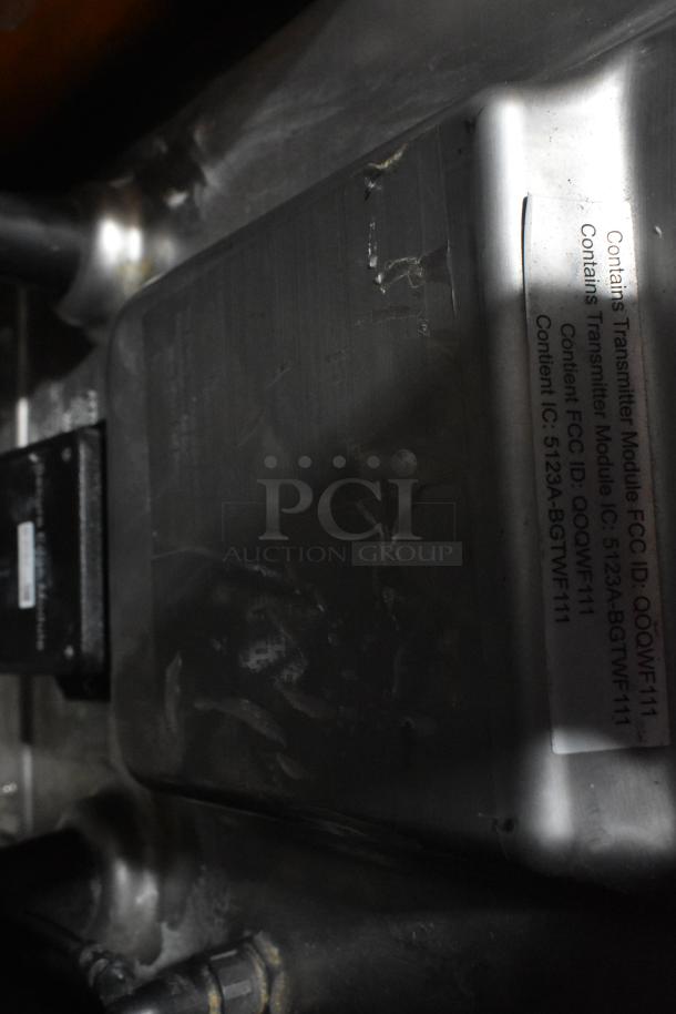 Merrychef eikon e2S metal countertop rapid cook oven, electric, 208/240 volts, 1 phase. Contains transmitter module label.