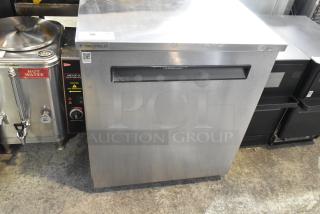 2019 Delfield 406P-STAR2 stainless steel undercounter cooler, single door, on casters. Powered by 115 volts, 1 phase.