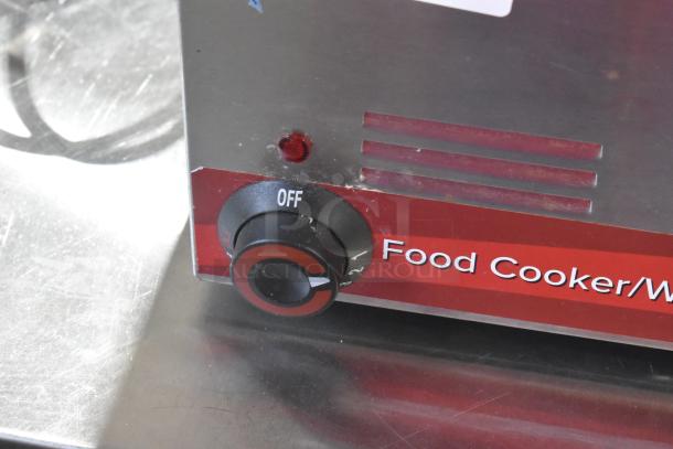 2022 Avantco 177W50CKR stainless steel countertop food warmer with control knob, 120 volts, in good condition.