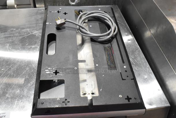 Metal Bug Zapper, 115 volts, 1 phase, shown with power cord and plug. Slight wear visible on casing.