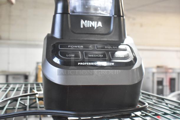 Ninja BL610 Metal Countertop Blender with control panel. Includes extra pitcher. 120 Volts, 1 Phase, 1000W.