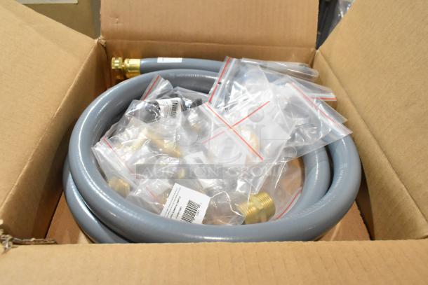 Brand new Rational install kit for water filter. Includes hose and brass fittings in sealed bags. Ideal for installation.