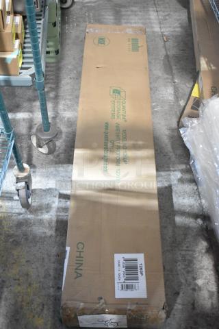 Box of 2 brand new Quantum 1260P epoxy-coated wire shelves, 60"W x 12"D, in original packaging, NSF certified.