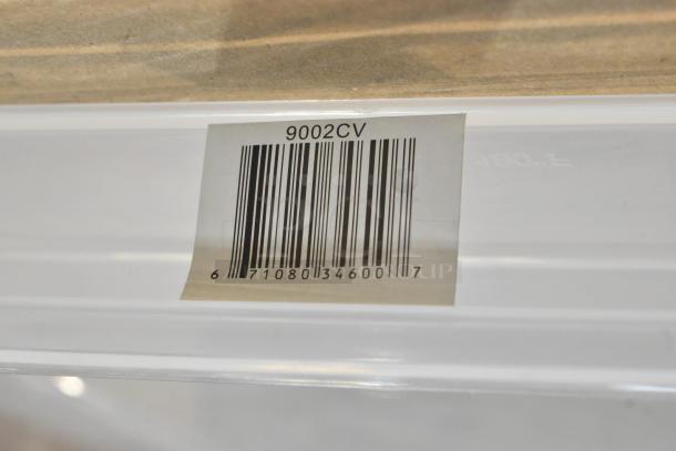 Vollrath 9002CV full-size NSF bun pan cover, brand new, barcode visible, 20x item lot offer, durable plastic material.
