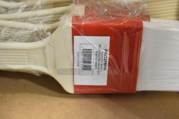 8 new items including 4072PBPH Choice 2"W polyester bristle pastry brush with plastic handle, sealed packaging.