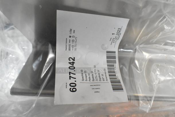 Set of 6 brand new items in packaging, including model 60.74.908 colander and fryer connector strip, with visible label.