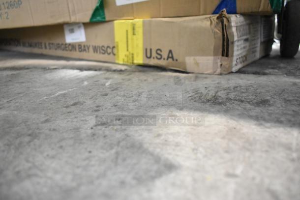 Brand new Hatco GRAHL-48 48" Glo-Ray infrared food warmer in original packaging with USA marking.