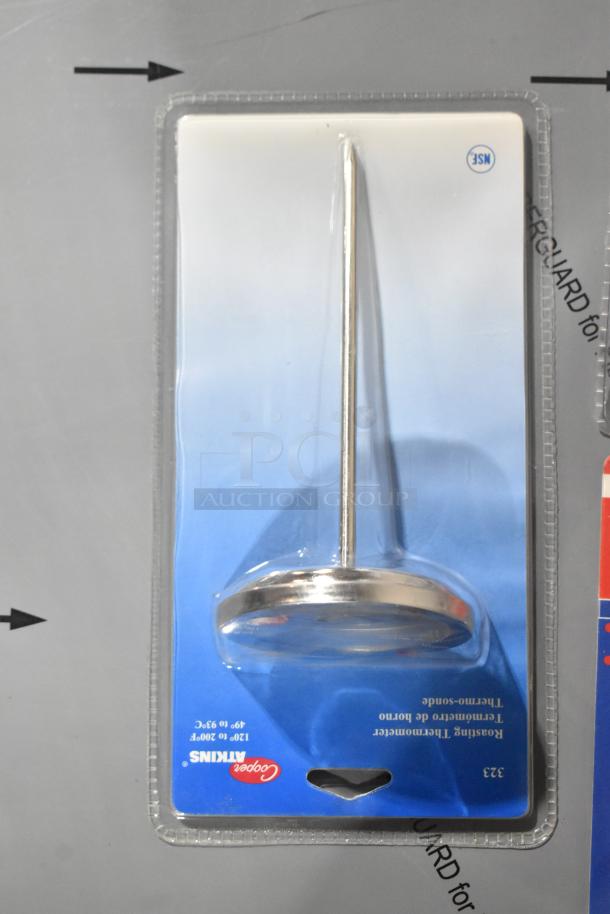 Cooper Atkins roasting thermometer, model 323, in original packaging, measures 120-200°F. Brand new condition.