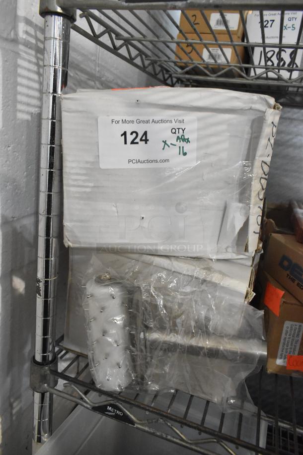 Box of 16 brand new dough dockers, still in packaging. Box label indicates auction lot number 124.