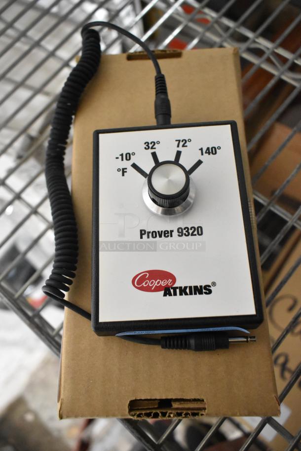 Cooper Atkins Prover 9320, brand new, temperature settings from -10°F to 140°F, control dial, coiled cable.