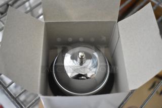 Brand new Tablecraft metal call bell in open box. Reflective silver finish with polished surface. Quantity: 5.