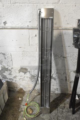 Brand new Hatco GRNM-42 infrared strip heater, stainless steel, wiring attached, ideal for efficient heating.