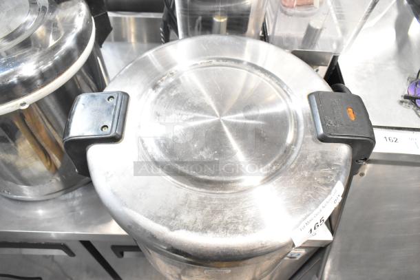 Two stainless steel countertop electric rice warmers, including Thundergroup SEJ-22000 and Zojirushi THA-803S, 120 volts, 1 phase.