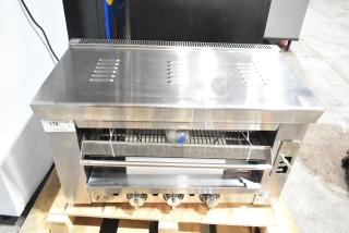 BRAND NEW Cooking Performance Group Stainless Steel 34" Natural Gas Infrared Salamander Broiler, 36,000 BTU, Model 351S36SBN.