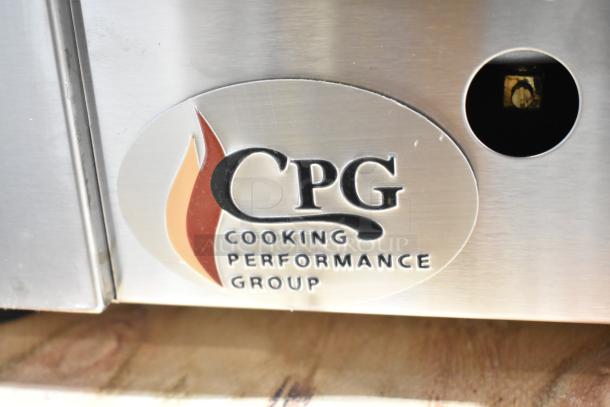 BRAND NEW Cooking Performance Group S-36-SB-N Salamander Broiler, stainless steel, 36,000 BTU, CPG logo displayed.