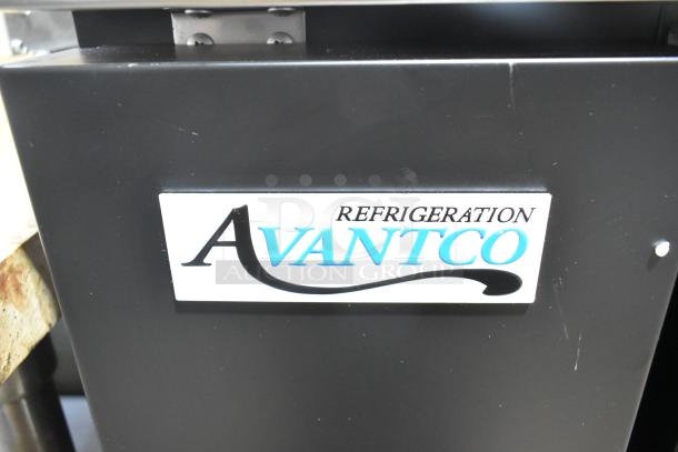 Brand new Avantco 178UDD48HC metal kegerator, black, double tap, holds two 1/2 kegs, 115V, scratch and dent condition.
