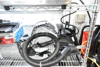 BRAND NEW SCRATCH AND DENT! ProTeam 1076770 GoFit 6 PH Backpack Vacuum, 120V, 1 Phase, on display shelf.