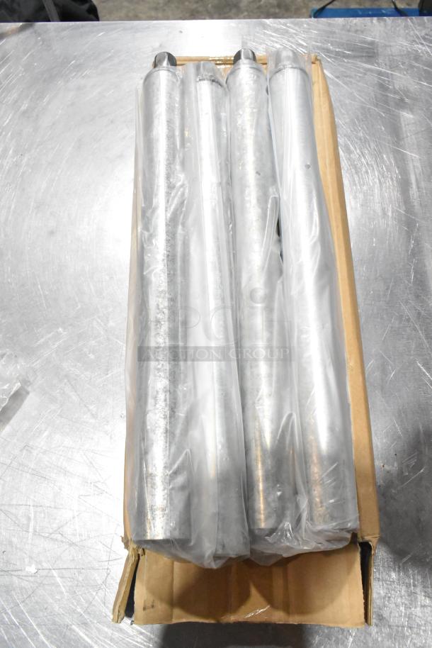 Six brand new scratch and dent items, including a gas kit (089-010833-45), restraining cable, and Hanning motor in a box.