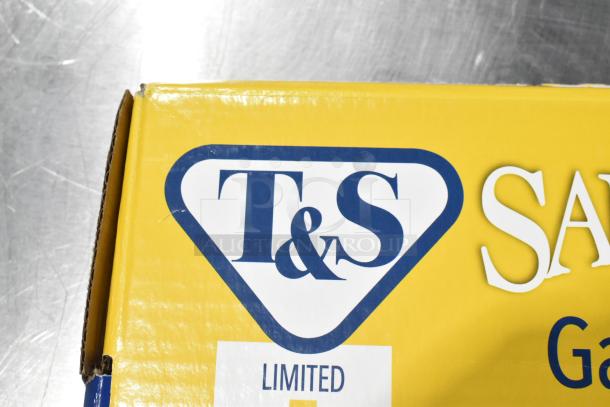 BRAND NEW T&S HG-4D-48K gas appliance connector hose, 48-inch, yellow coated steel, with installation kit, 3/4" NPT.