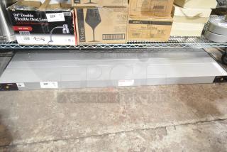 BRAND NEW ServIt 423SW60TLHDBLA 60" lighted double strip warmer, dual toggle controls, scratch and dent condition.