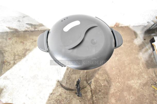 Galaxy 100 Cup Stainless Steel Coffee Urn, 120V, 1,500W. New condition, scratch and dent.