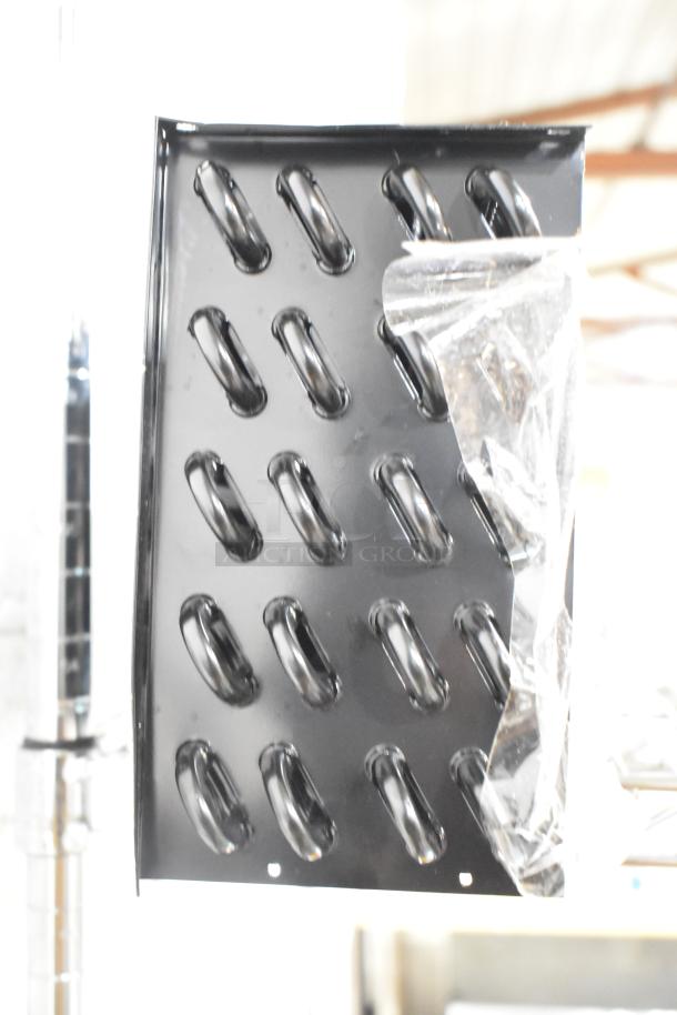 BRAND NEW 2025 ARC-270Y/Z evaporator coil, showing visible scratch and dent, in original packaging, black finish.