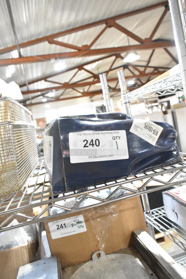 Brand new scratch and dent 750FMS8 Waterloo wall-mounted mop sink faucet with 8" centers, box on shelf.