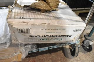 Brand new Choice 3 Tray Bakery Display Case with rear doors. Box slightly damaged. Dimensions: 21" x 17 3/4" x 16 1/2".