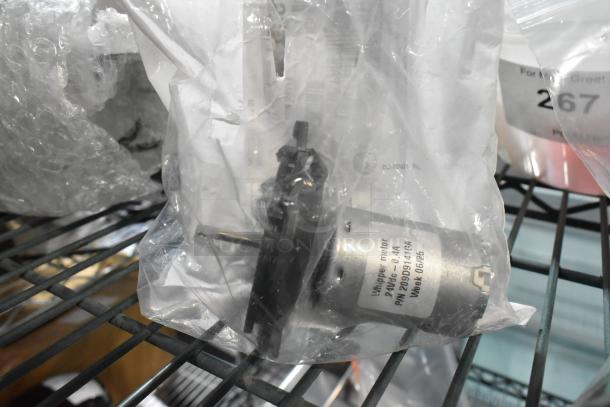 Bunn whipper motor 50596.0002, 24VDC, in sealed packaging, part of a lot of 9 scratch and dent items.