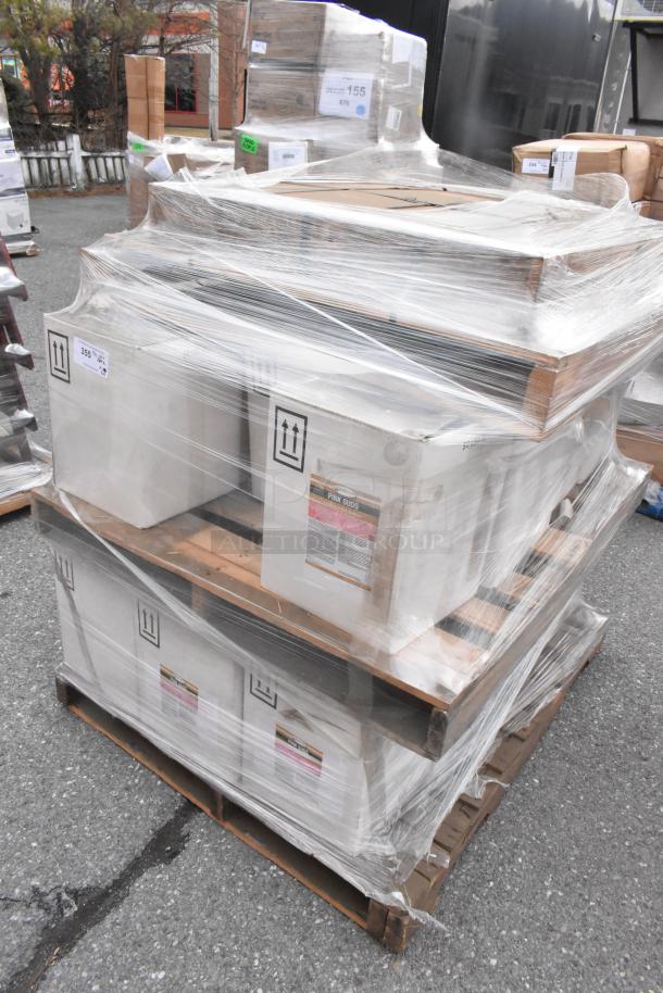 Palette of 24 brand new scratch and dent items, including Pink Suds powdered hand dishwash, wrapped and ready for auction.